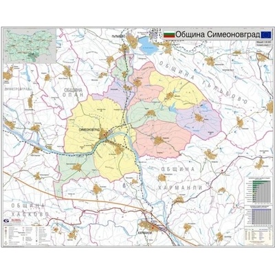 Mapmedia Карта на община Симеоновград