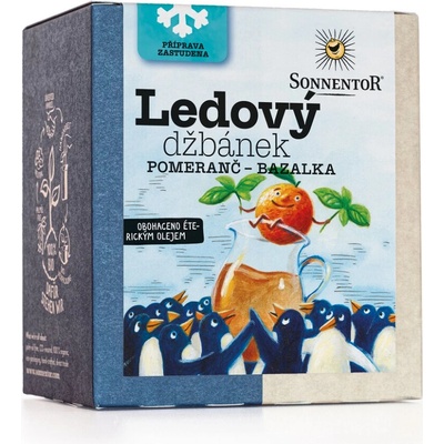 Sonnentor Ledový džbánek Bio pomeranč a bazalka 16 x 2,5 g