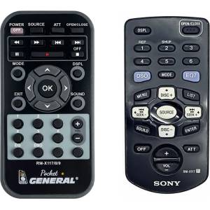 GENERAL Sony rm-x117 - дистанционно управление дубликат (rm-x117) Дистанционно