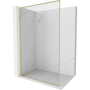 Mexen Kioto-F L Душ кабина Walk-in с рамка 95 x 202 см, прозрачно 8 мм, злато четкано - 800-095-174-55-00 (800-095-174-55-00)
