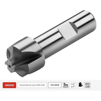 ZPS FN 360018.150 - Fréza na kov pr. 46 x 100 mm čtvrtkruhová vydutá radius R 15,0 mm 4-břitá, HSS-Co8
