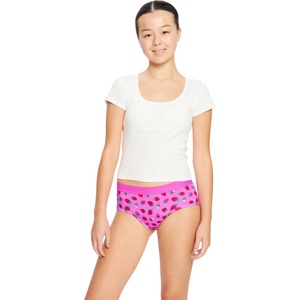 Modibodi Момичешки менструални бикини Modibodi Teen Hipster Boyleg Moderate Strawberry Sorbet Pink Modibodi | Rozov Mnogotsveten | Момичешки | 16-18 години