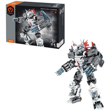 MECHANICAL MASTER - Stavebnice Bojový robot šedý 965 ks