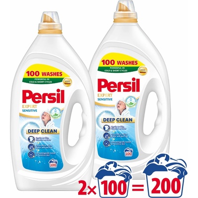 Persil Expert Sensitive prací gel 2 × 4,5 l 200 PD