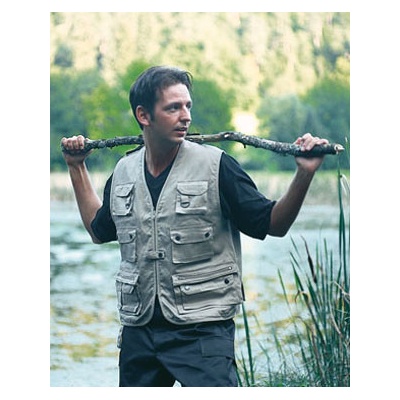 Mil tec vesta JAGD na lov nebo rybaření KHAKI