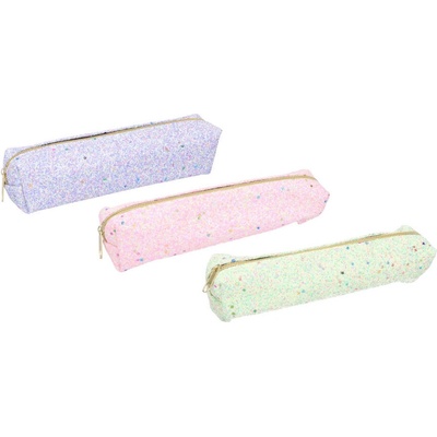 Wiky Etue s trblietkami 20x5x5cm zelená