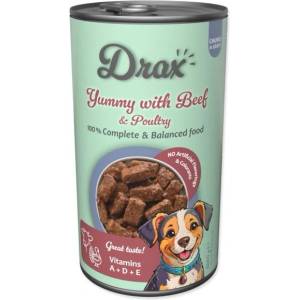 Drax Консерва Drax Adult с говеждо и птиче месо 1240g (774-854650)