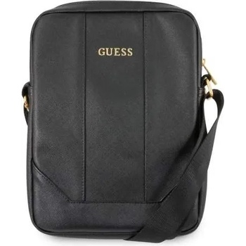 GUESS Saffiano Tablet Bag 10 - дизайнерска чанта с презрамка таблети до 10 инча (черен)