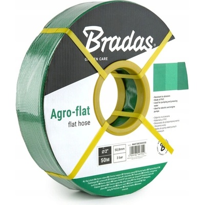 Bradas Agro Flat 1 1/4" 50m zelená
