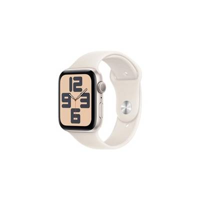 Apple Watch SE (2024) GPS 40mm Starlight Aluminium Case with Starlight Sport Band - S/M