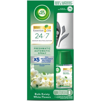 Air Wick Freshmatic Osvěžovač vzduchu Bílé Květy sada 250 ml
