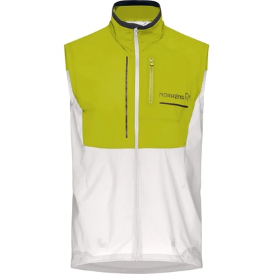 Norrøna Мъжки елек за бягане Norrøna Senja Aero90 Vest Running vest - Golden Lime / Snow White - размер XL (029-0096-0414)