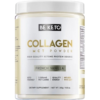BeKeto Keto Collagen + MCT Powder [300 грама] Френска ванилия