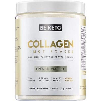 BeKeto Keto Collagen + MCT Powder [300 грама] Френска ванилия