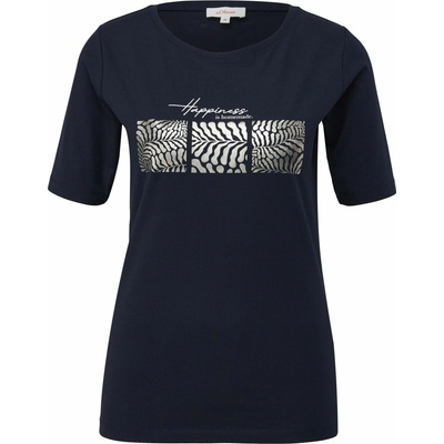 s.Oliver Dámske tričko RL T SHIRT Tmavě modrá Stříbrná