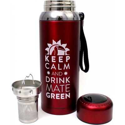 Mate Green Termoska so sitkom a displejom červená 800 ml