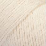 DROPS Design Bomull-Lin Uni Colour 02 Off White Плетива прежда (103702)