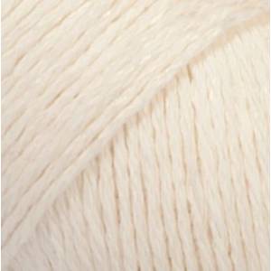 DROPS Design Bomull-Lin Uni Colour 02 Off White Плетива прежда (103702)