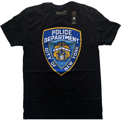 New York City tričko Police Dept. Badge čierne