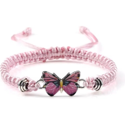 Gaira náramok Ružový motýlik 3117 svetlo ružova