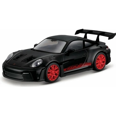 Bburago RACE Porsche 911 GT3 RS v dekorativním boxu černá 1:43