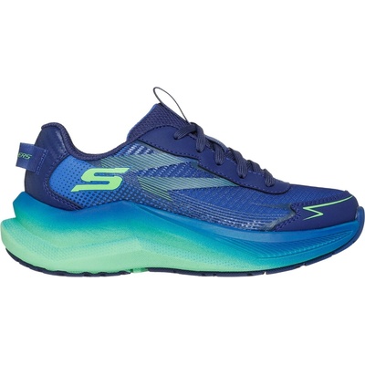 Skechers detská vychádzková obuv MAX CUSHIONING ASCENDER tmavo modrá svetlo zelená