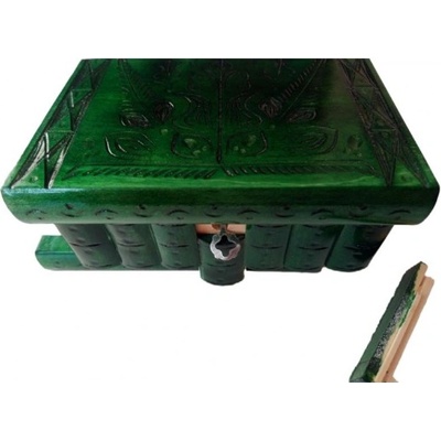 Magic Puzzle Box Кутия за бижута магическа дървена кутия за пъзели със скрит ключ предизвикателство отваряне на тайно хранилище (_f7c4fcd7c)