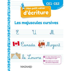 Mon petit cahier d'écriture CE1 / CE2 : Les majuscules cursives - Cahier (ISBN: 9782210508897)