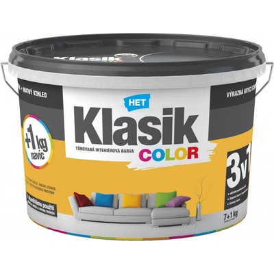 Het Klasik Color 0628 žlutý 7 + 1kg