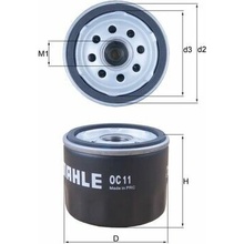 Olejový filter MAHLE ORIGINAL OC 11 (OC11)
