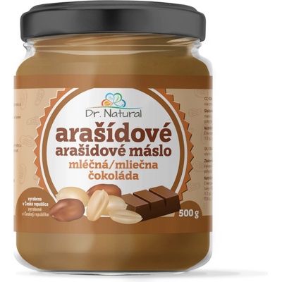 Dr. Natural Arašídové máslo s mléčnou čokoládou 500 g