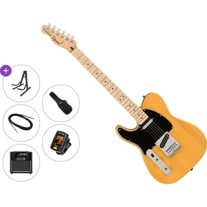 Squier Affinity Series Telecaster LH MN BPG Premium SET Butterscotch Blonde Електрическа китара