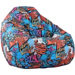 PUFRELAX Калъф за пуф круша, 520л. , Nirvana Gigant - Street Art (COVER_PUF-G-NGG-TEXP-STR) - topmall
