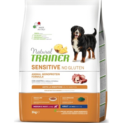 Natural Trainer Sensitive No Gluten Adult M M kačka 3 kg