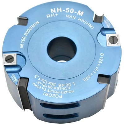 Fréza falcovací s VBD 125x50x30 4+4z, NH 50-M/Alu