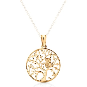 SAVICKI Висулка с дърво savicki: жълто злато