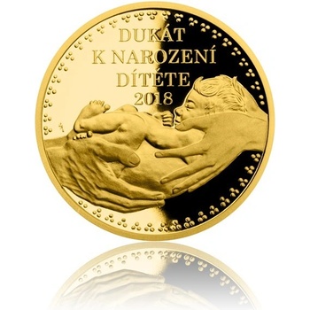 Česká mincovna 2018 Dukát k narození dítěte 3,49 g