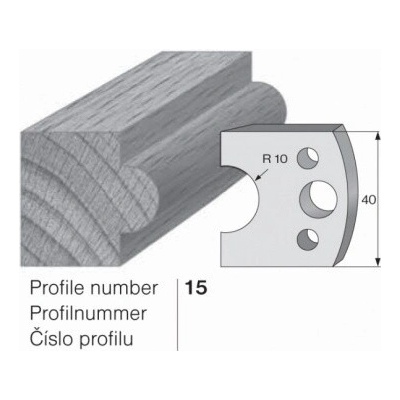 IGM profil 015 - pár omezovačů 40x4mm SP