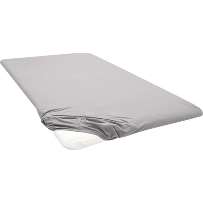 Biberna Napínacia plachta na vrchný matrac sivá 90-100x200