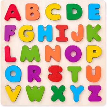 Woodyland Дървен пъзел, Английската азбука, главни букви (90634)
