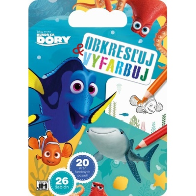 Obkresľuj a vyfarbuj - Hľadá sa Dory