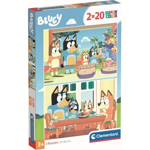 Clementoni Детски пъзел Clementoni от 2 x 20 части - Блуи (24807) - ozone
