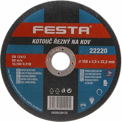 FESTA kotúč rezný na kov 150x2,5x22,2