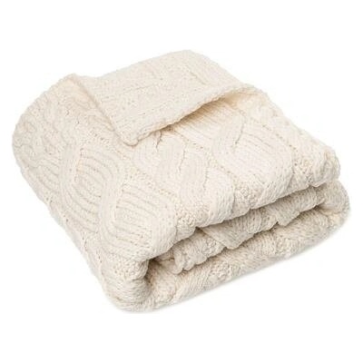 Vlnka Dětský vlněný pléd Supersoft Merino přírodní velikost lůžkovin
