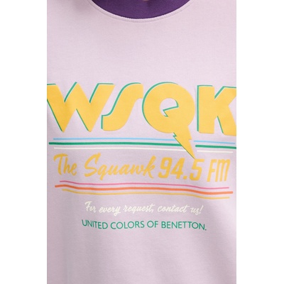 Benetton Памучен суичър United Colors of Benetton x Stranger Things (33NVD10BB)