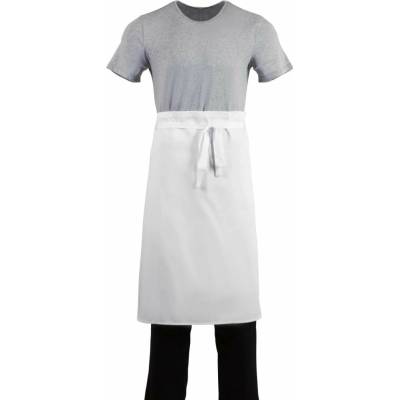 Whites Chefs Clothing standardní zástěra do pasu bílá