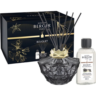 Maison Berger Paris Dárková sada aroma difuzér Kali černý + náplň Velkolepá Vanilka 200 ml