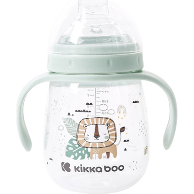 KikkaBoo hrnek se silikonovým pítkem 240ml Savanna Mint