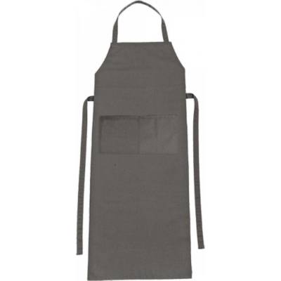CG Workwear Zástěra Verona s laclem a kapsou 90 x 75 cm šedá zinková 90 x 75 cm CGW1146