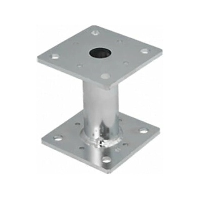 Domax PMF zaskrutkovacia pätka stĺpika so štvorcovým prierezom Žiarový zinok PMF 80/150 - 80 x 80 x 150 x 4 mm